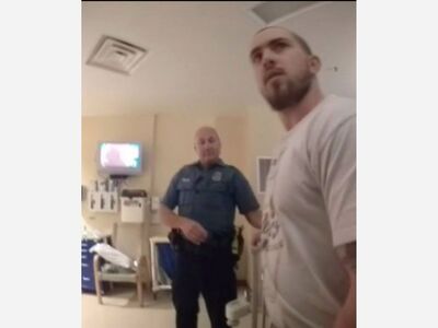 Marine veteran CJ Andersen was tased by police while at his daughter's bedside in the hospital