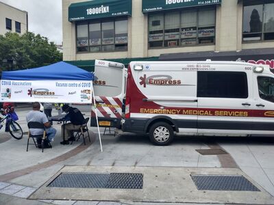 Pop up vaccination clinic