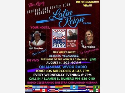 Tune into Latin Reign Radio 1460am August 11 at 7pm